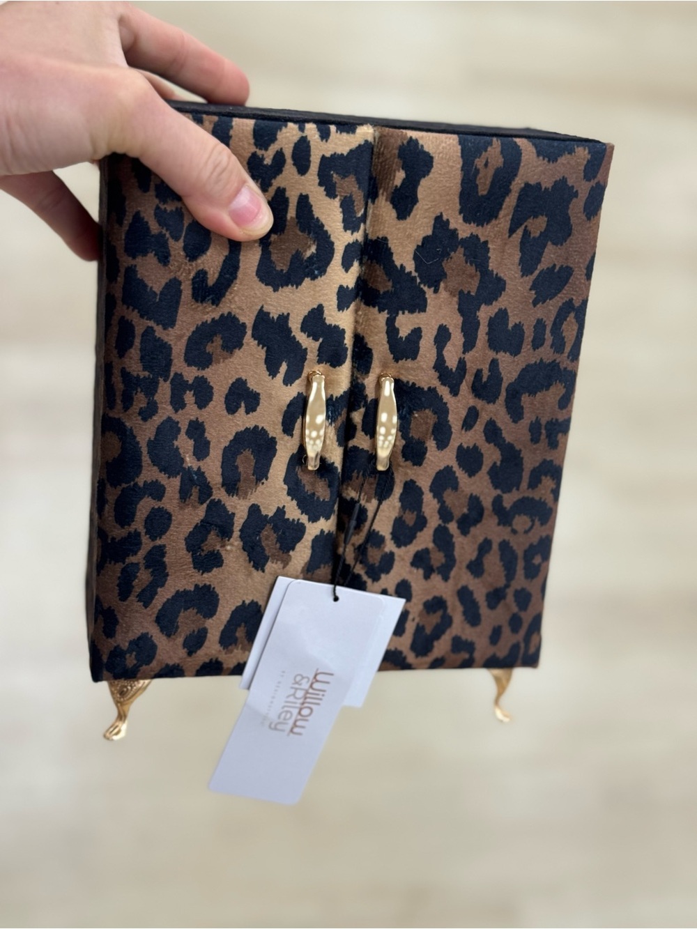 Leopard Print jewelry chest - Brown/Black